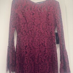 Lulus Lace Long Sleeve Dress